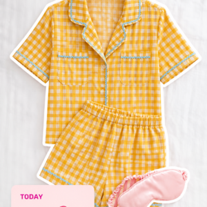 Sunny Gingham Night Suit