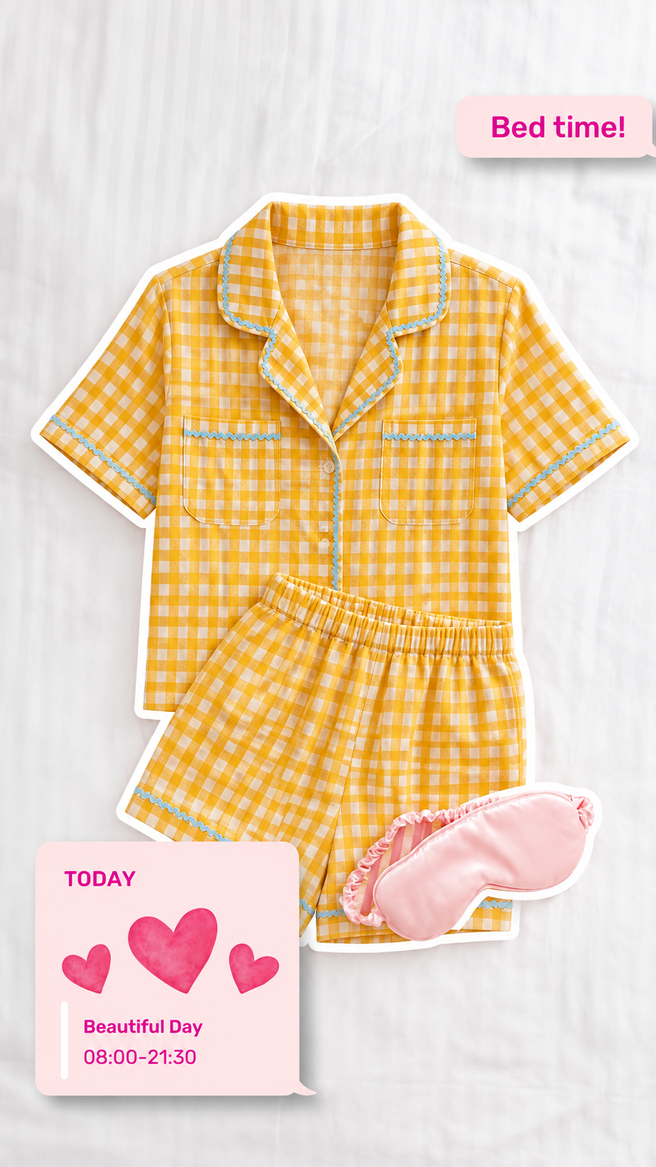 Sunny Gingham Night Suit
