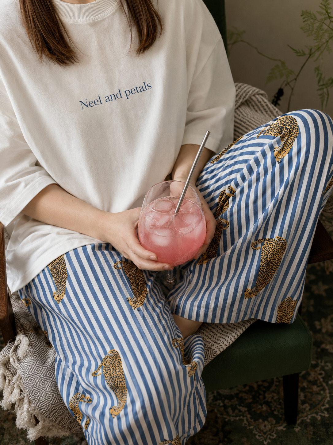 Blue Safari Lounge Pyjama - Image 2
