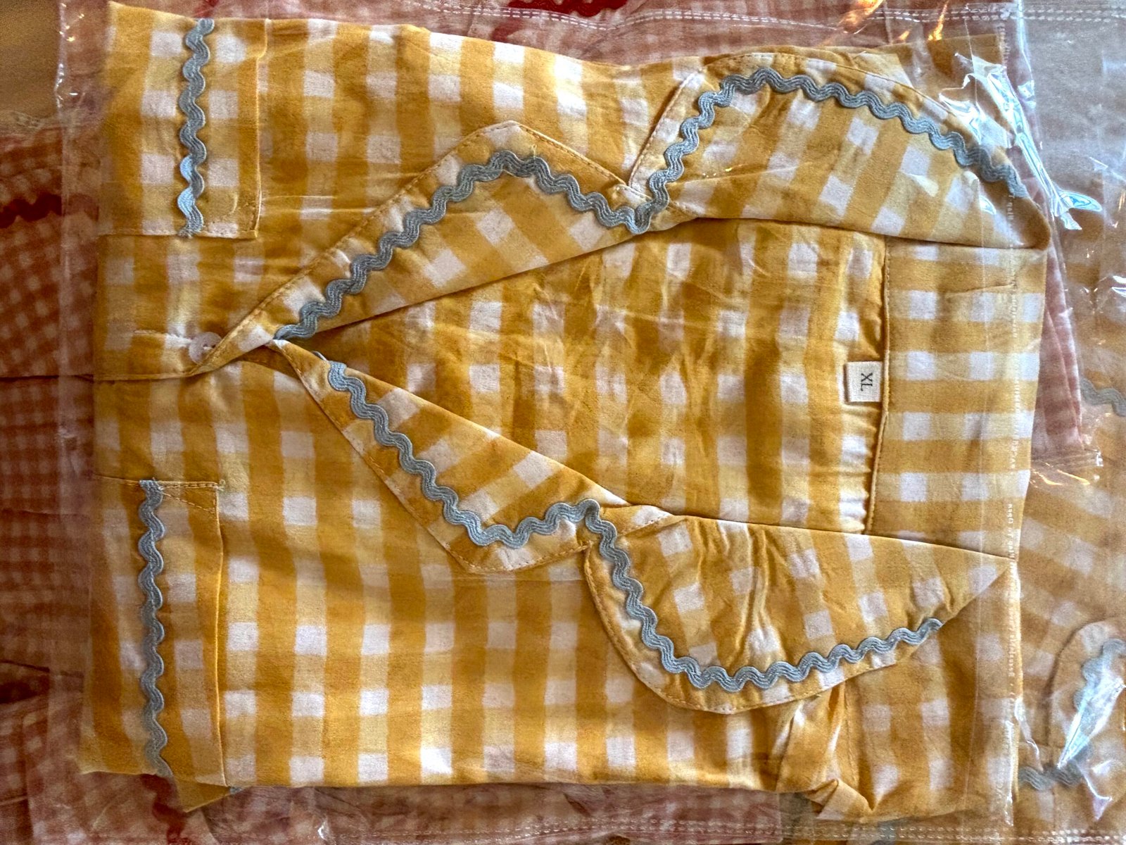 Sunny Gingham Night Suit - Image 7