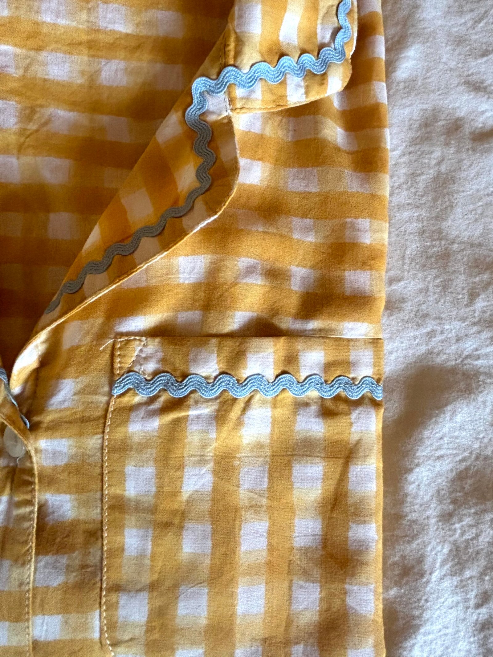 Sunny Gingham Night Suit - Image 6