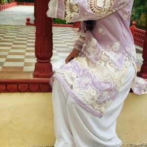 Lilac Queen Kurti with Farshi salwar
