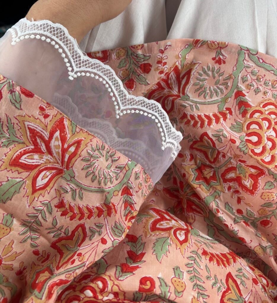 Peach Petals Kurti